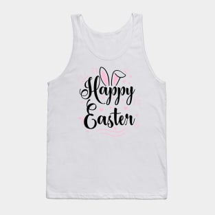 Happy easter simple text design Tank Top